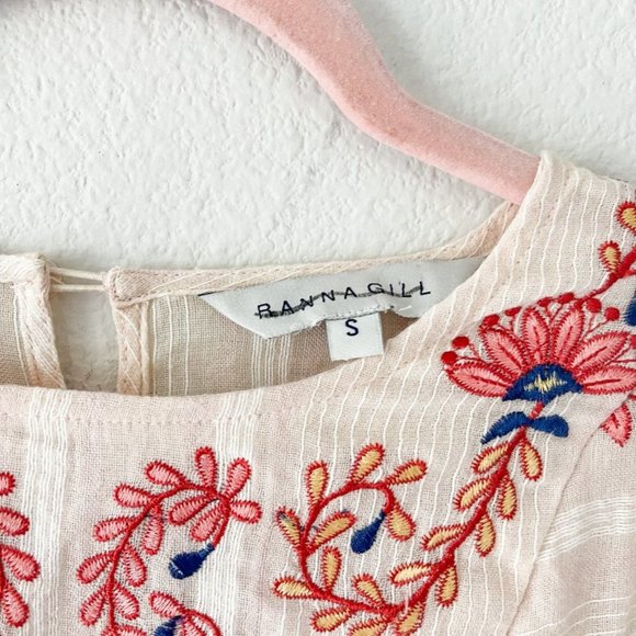 ❤️SOLD❤️Ranna Gill Lecce Embroidered Tunic Dress - Picture 4 of 9